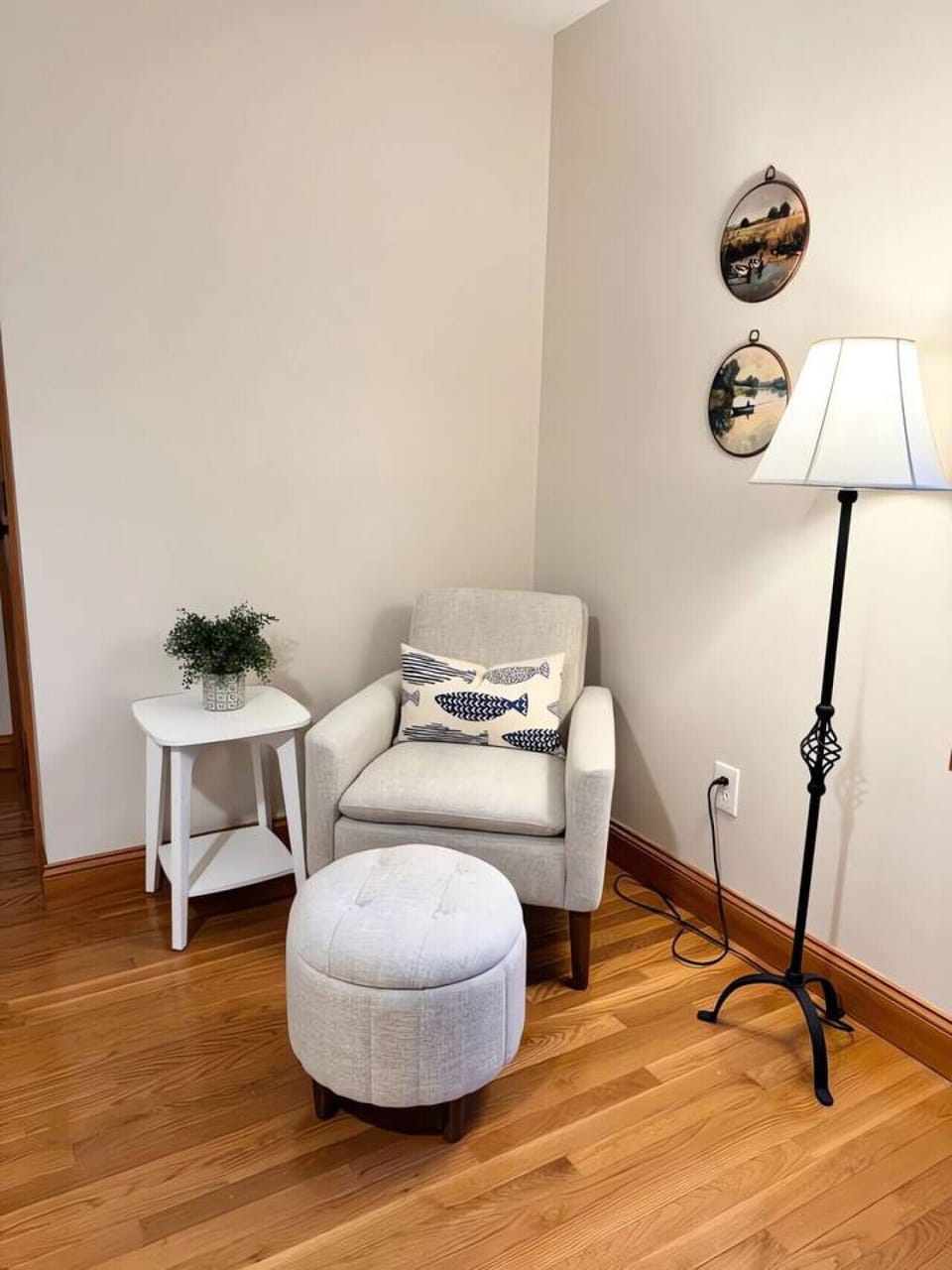 Cozy reading nook perfect for unwinding with a book