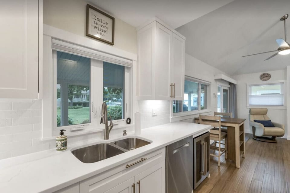 Bright, airy kitchen