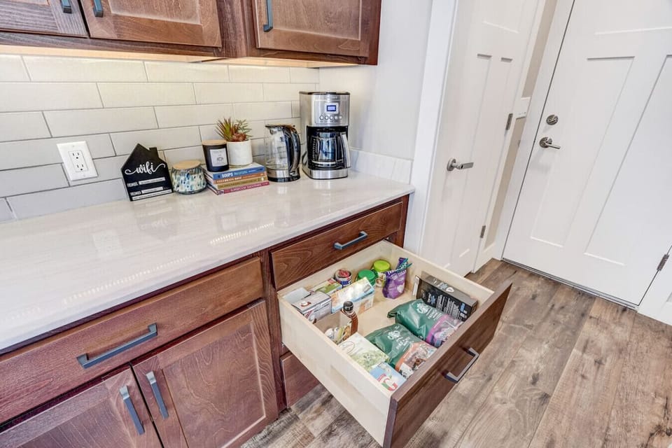 14 Cup Coffee Maker with Coffee and the Fixings