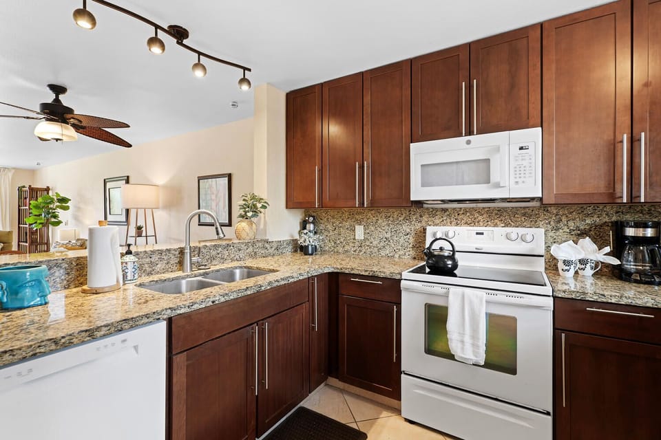 Fully stocked Kitchen with Coffee Maker
