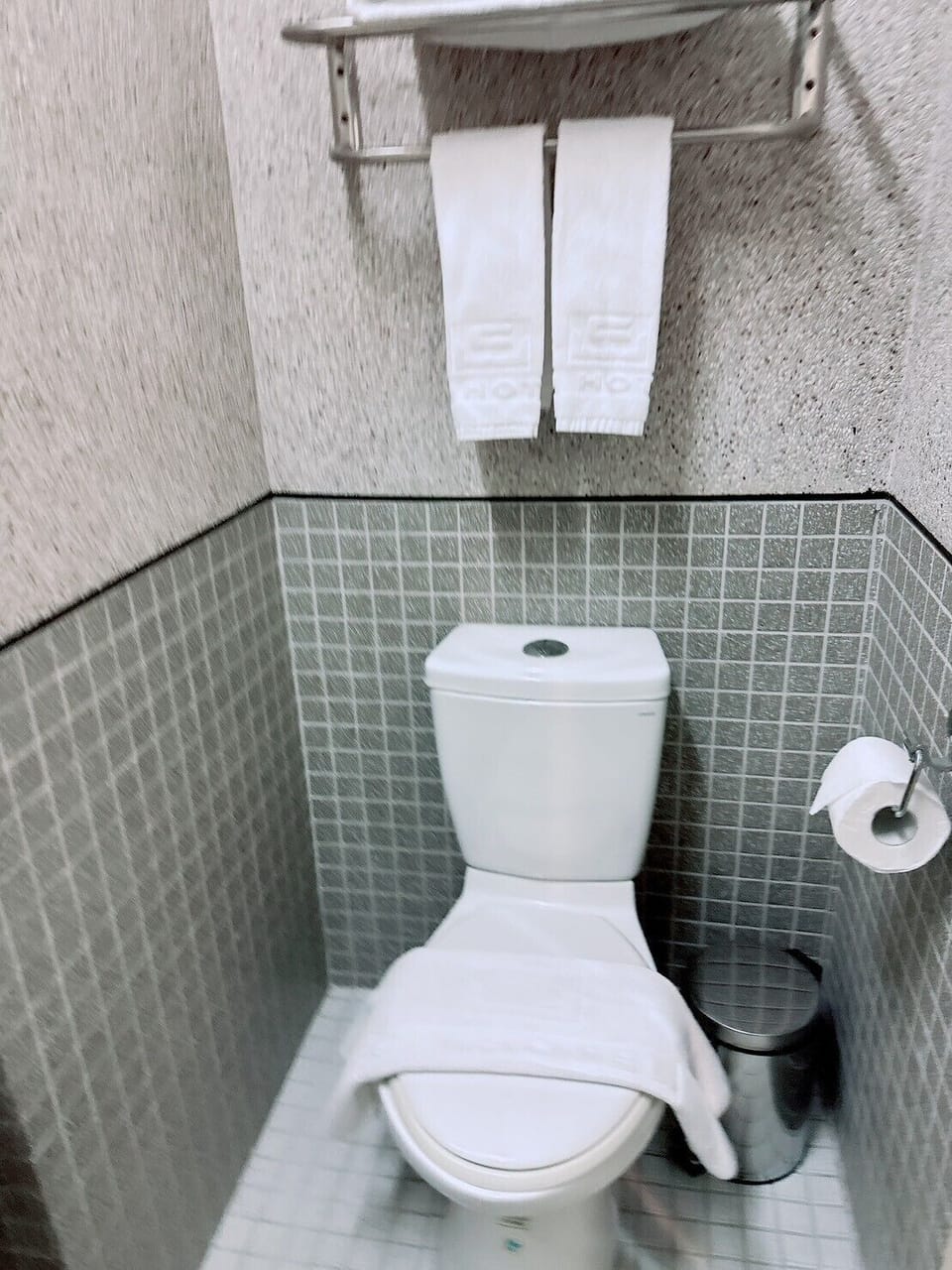 Quadruple Room, 2 Double Beds | Bathroom | Shower, hair dryer, slippers, towels