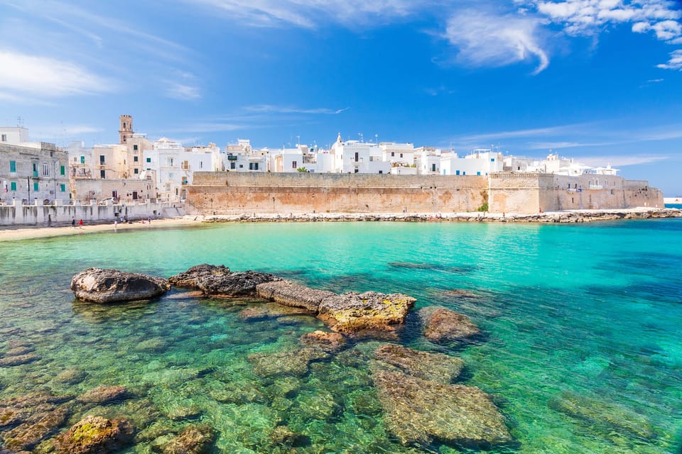 Polignano a Mare from the sea