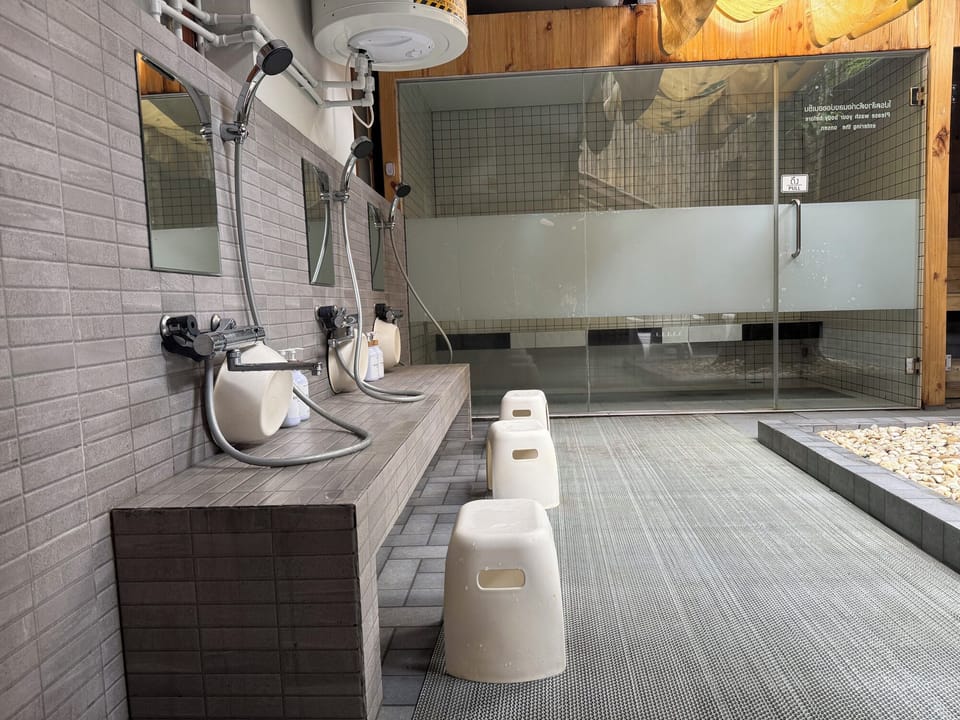 Standard Shared Dormitory | Bathroom | Shower, hair dryer, bathrobes, slippers