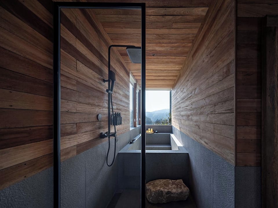 Luxury Suite, Patio, Mountain View | Bathroom | Free toiletries, hair dryer, bathrobes, slippers