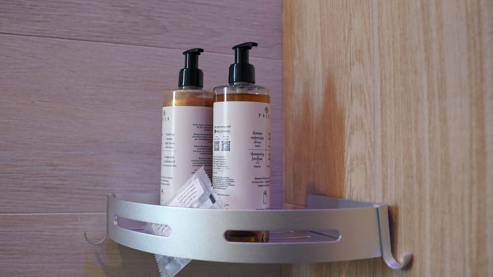 Quadruple Room, Private Bathroom, Mountain View | Bathroom | Shower, free toiletries, hair dryer, bidet