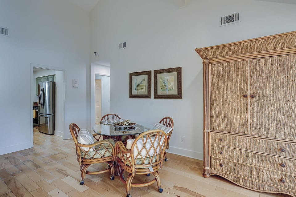 Living room with game table