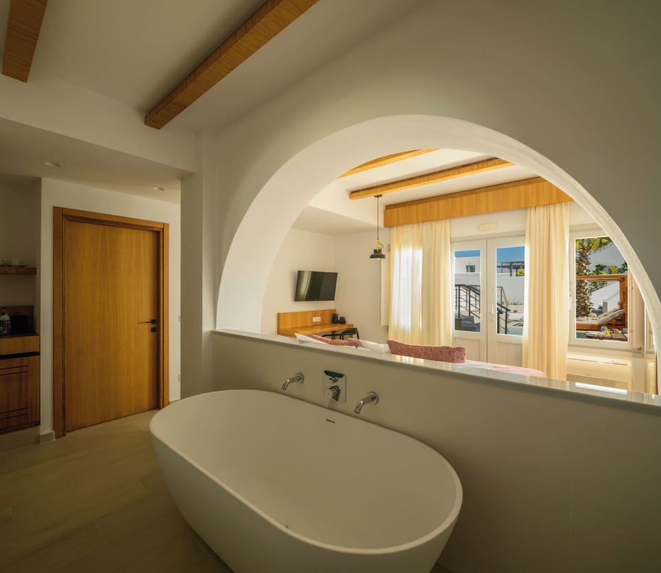 Safrani Two-Bedroom Suite with Private Pool | Premium bedding, blackout drapes, soundproofing, iron/ironing board