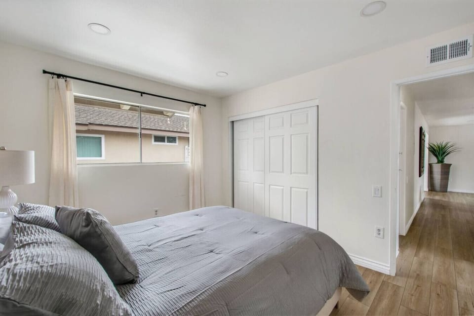 Peaceful bedroom setup ideal for a restful night’s sleep