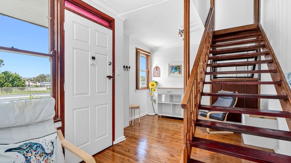 Welcoming entryway leading into the airy living spaces