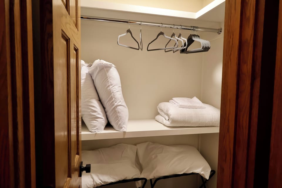 Downstairs bedroom walk-in closet