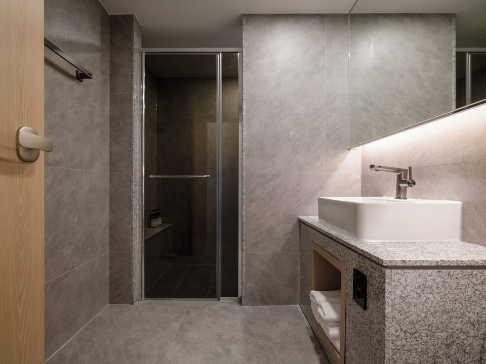 Standard Double Room | Bathroom | Free toiletries, hair dryer, bathrobes, bidet