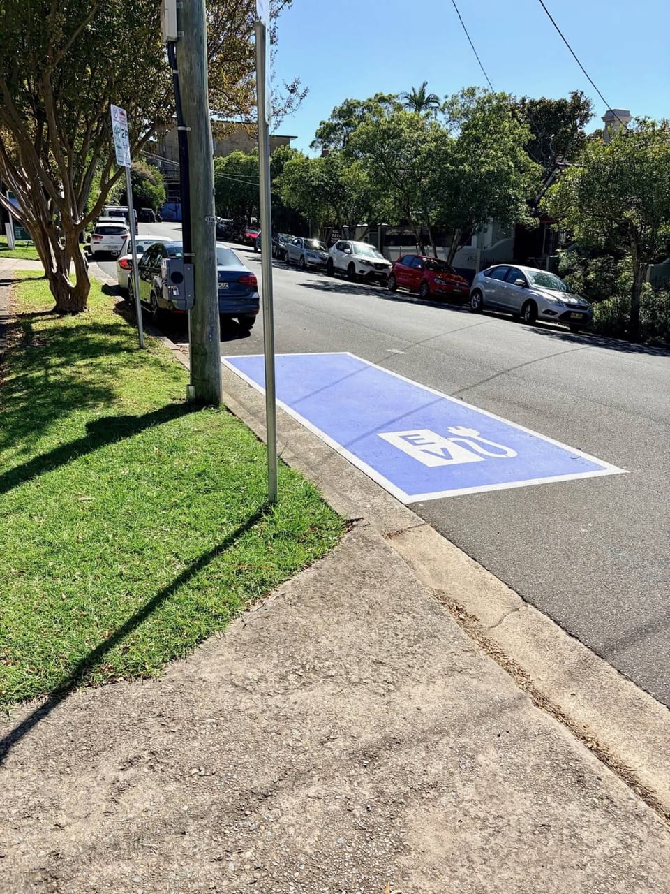 EV Parking out front