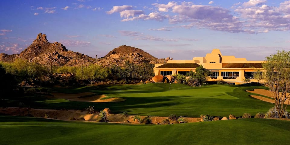Troon North Golf Club is one of the most scenic golf courses in Arizona, located a short drive from the home!