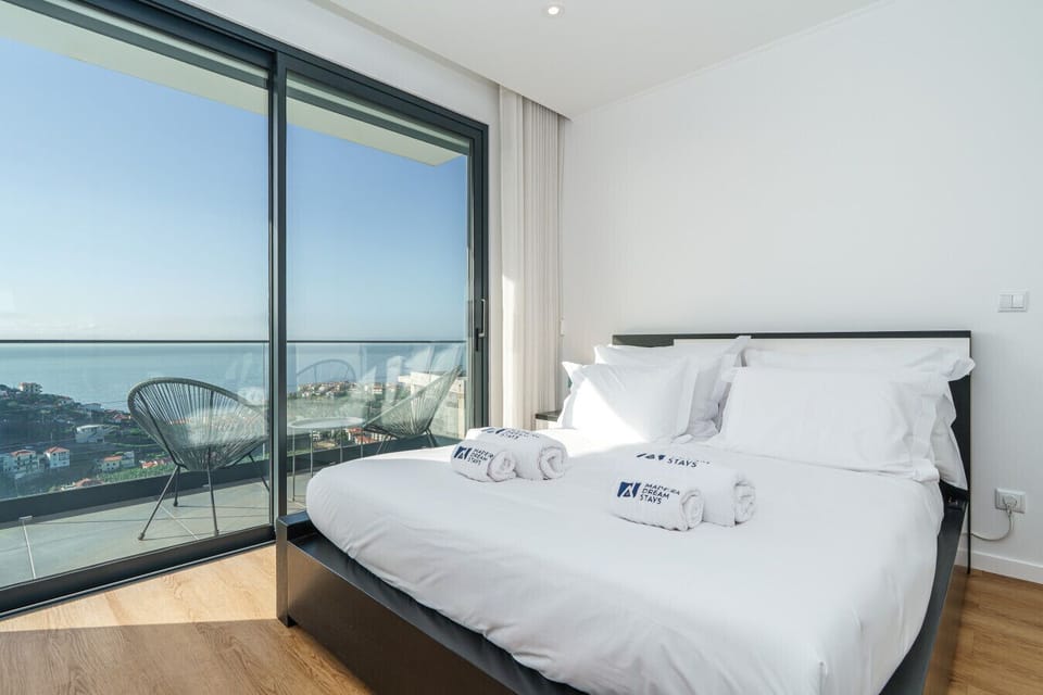 Ocean-view Madeira bedroom.
