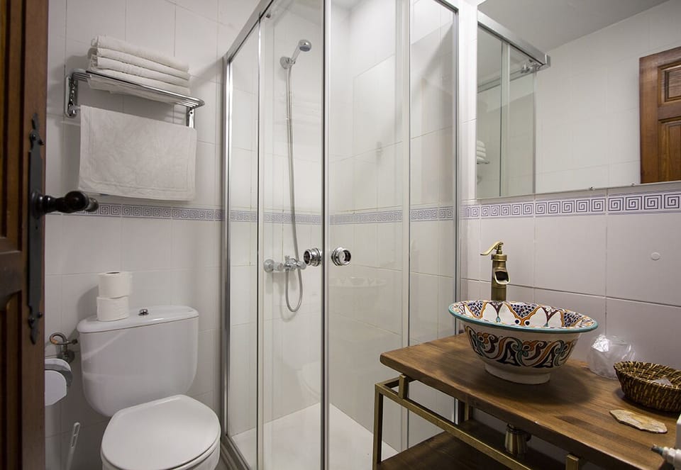 Free toiletries, hair dryer (on request), towels
