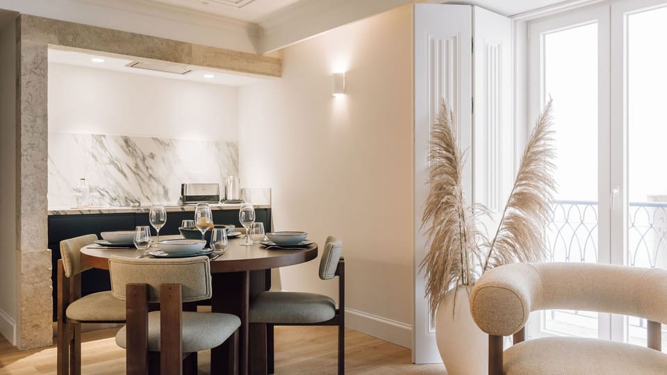 Natural light floods this serene living room, blending comfort with sophisticated design.
 #AndoLiving #Portugal #Santos #LisbonLiving #InteriorGoals