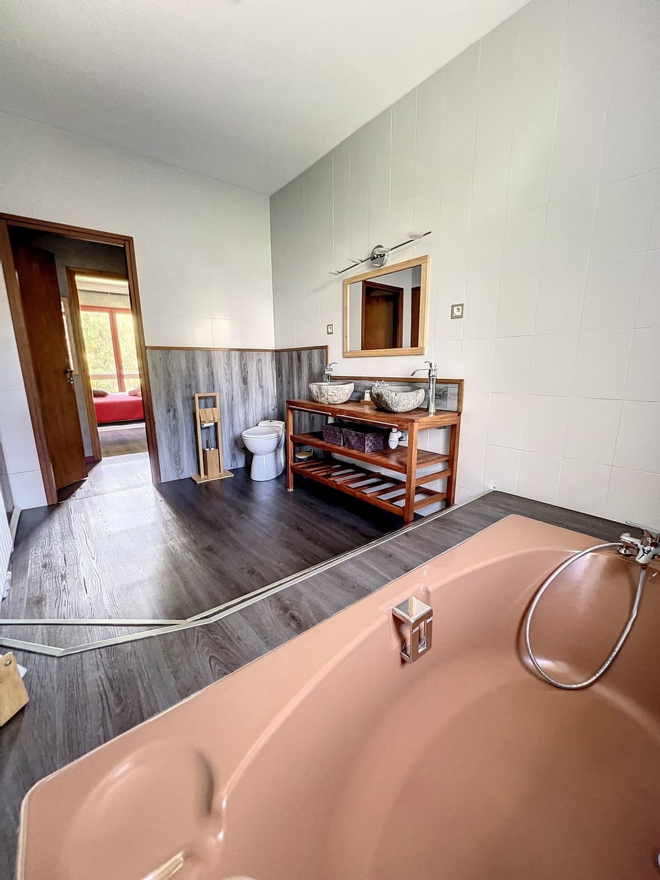 Standard Double Room, Balcony, Garden View | Bathroom