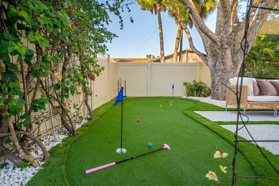 Challenge the family to mini golf on your private putting green - perfect for all ages
