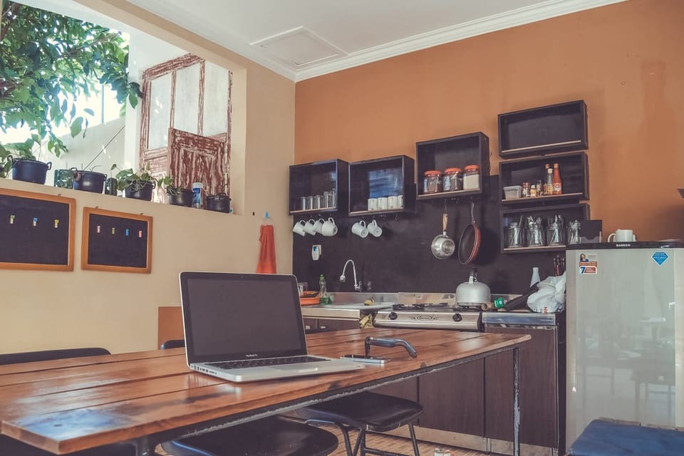 Economy Studio, Mountain View | Shared kitchen | Electric kettle, cookware/dishes/utensils