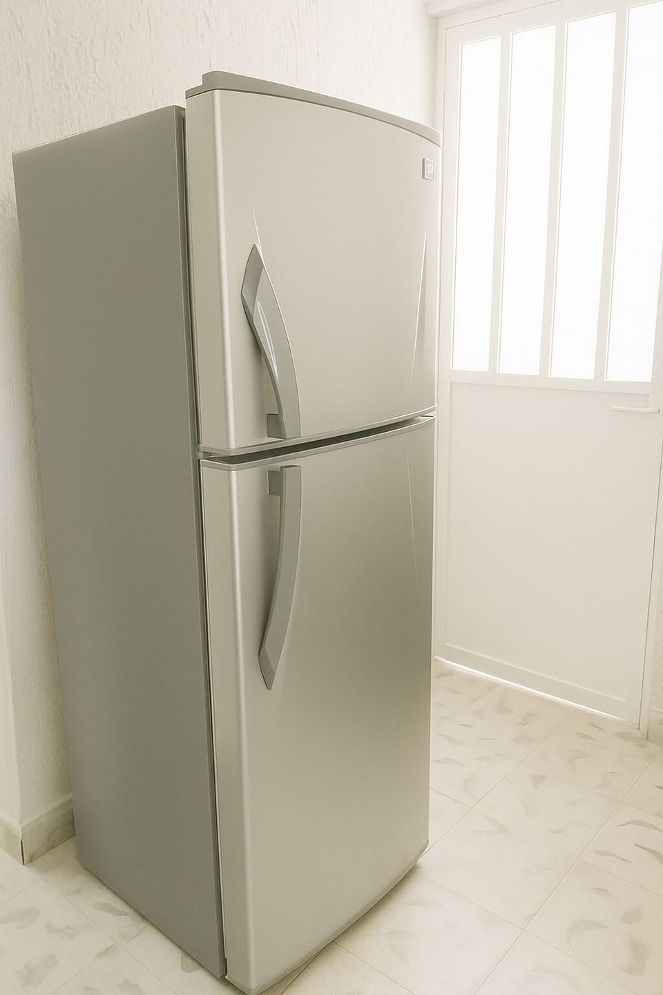 Full-size refrigerator for groceries and drinks
