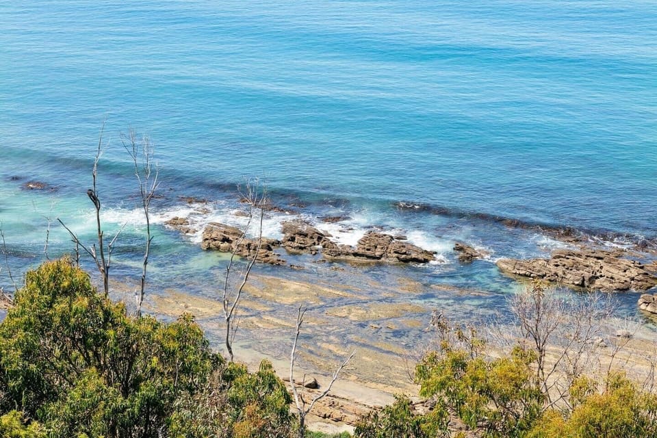 View to rock pools below