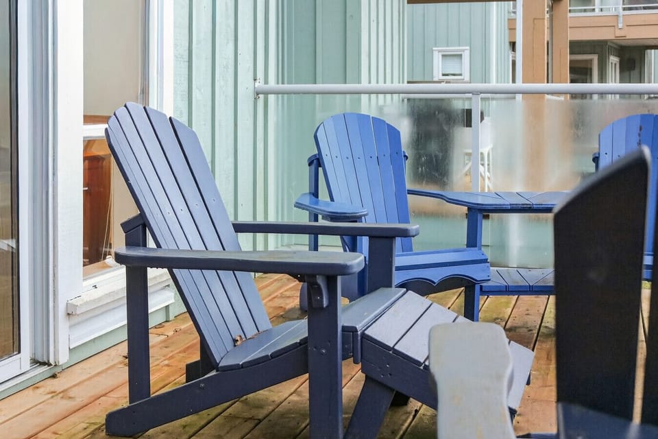 Take in the view and fresh air on the deck