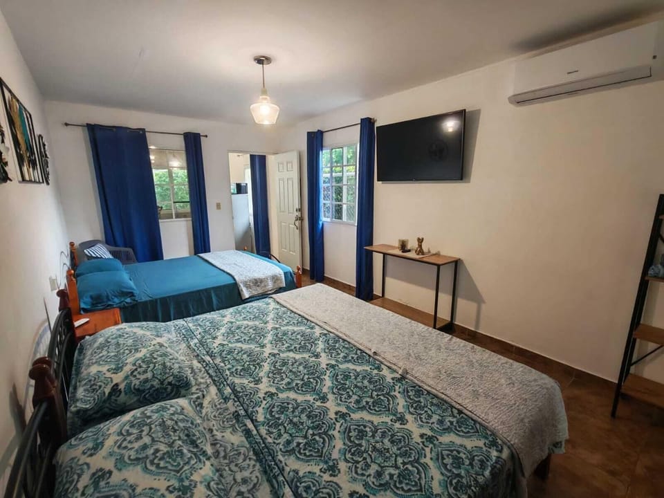 Apartment, Garden View, Garden Area | Desk, blackout drapes, WiFi (free), bed sheets
