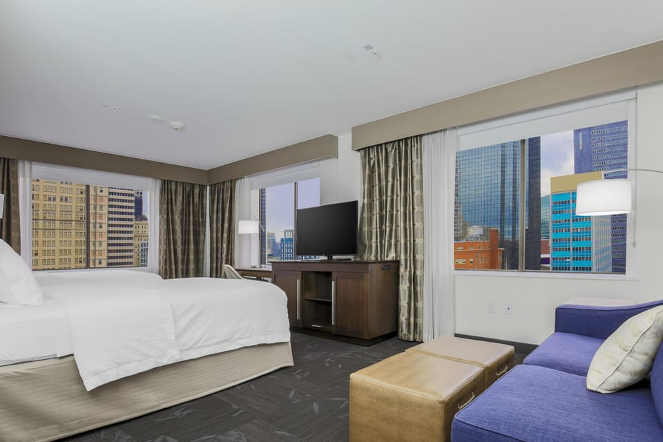 In-room safe, desk, cribs (free), WiFi (free)