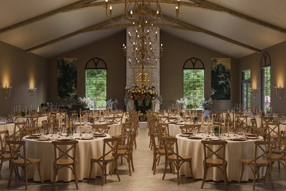 Main hall interior rendering 