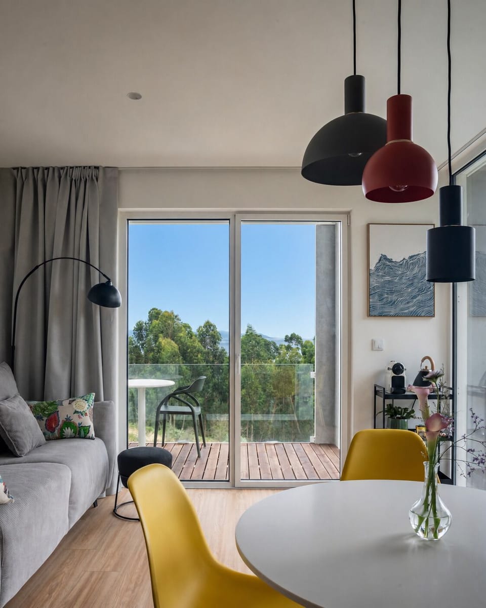 A modern retreat where interior design meets the calm of the landscape.