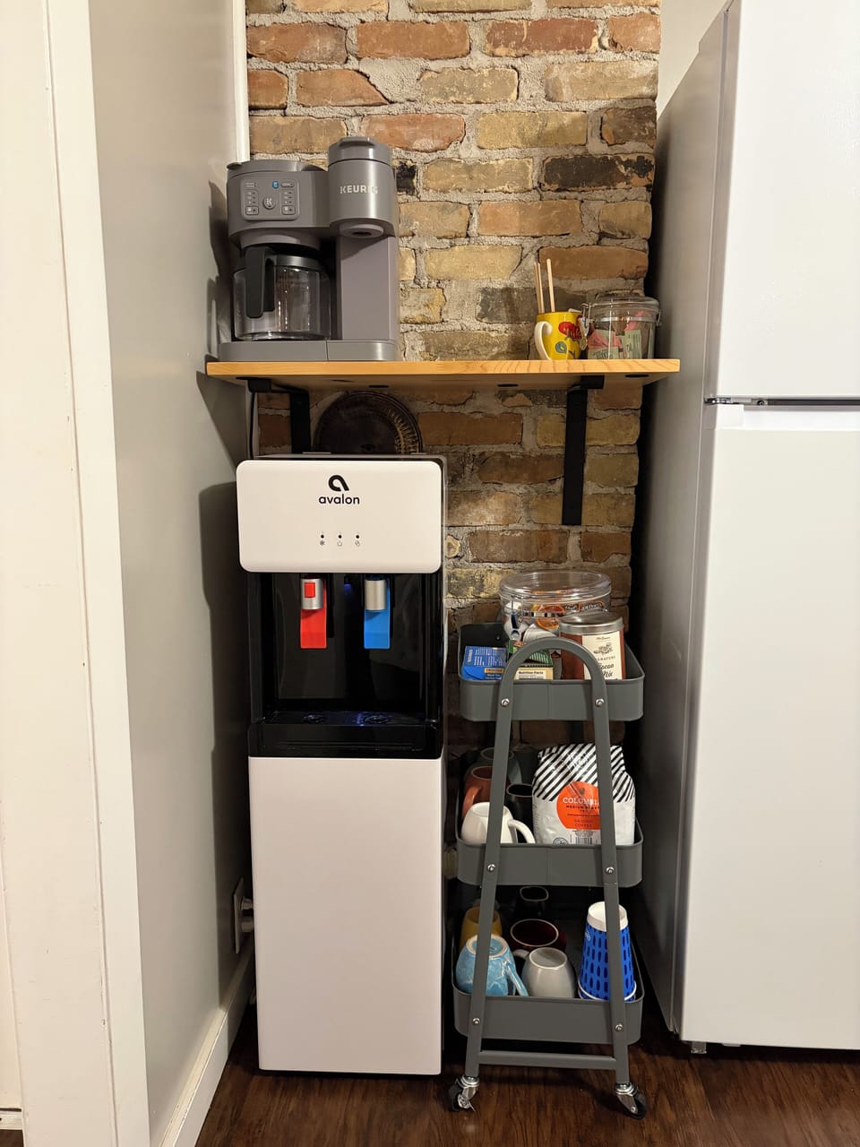 Coffee bar, complete with Keurig K-Duo Essentials