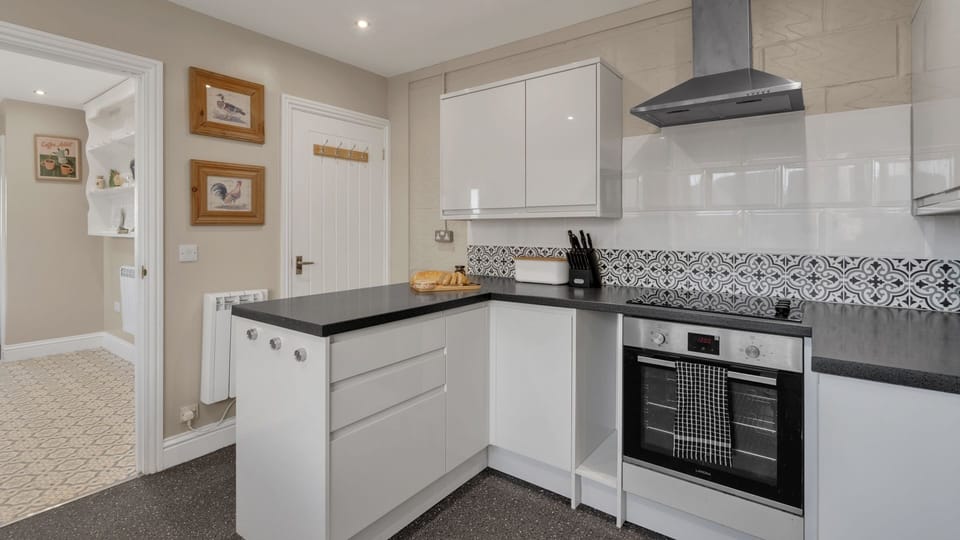 Preparing meals in the contemporary kitchen is a breeze.