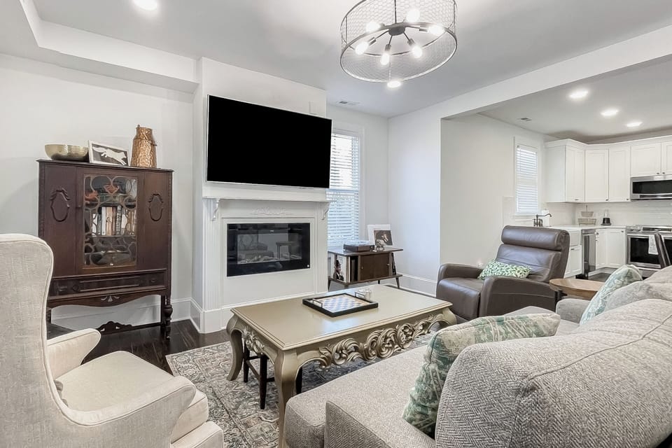 Living Room | 1st Floor | Central A/C | Free WiFi