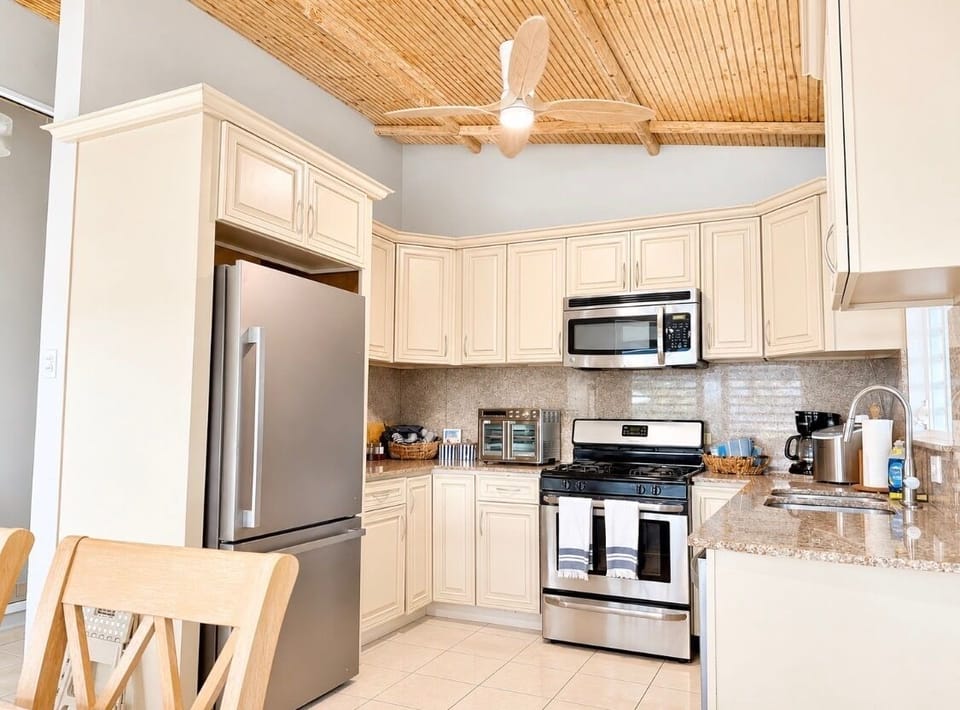 Upstairs fully equipped kitchen