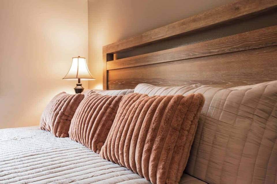 King size bed in primary bedroom!
