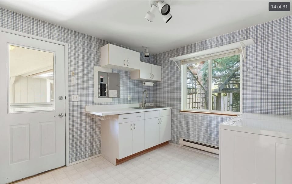 Laundry room.
