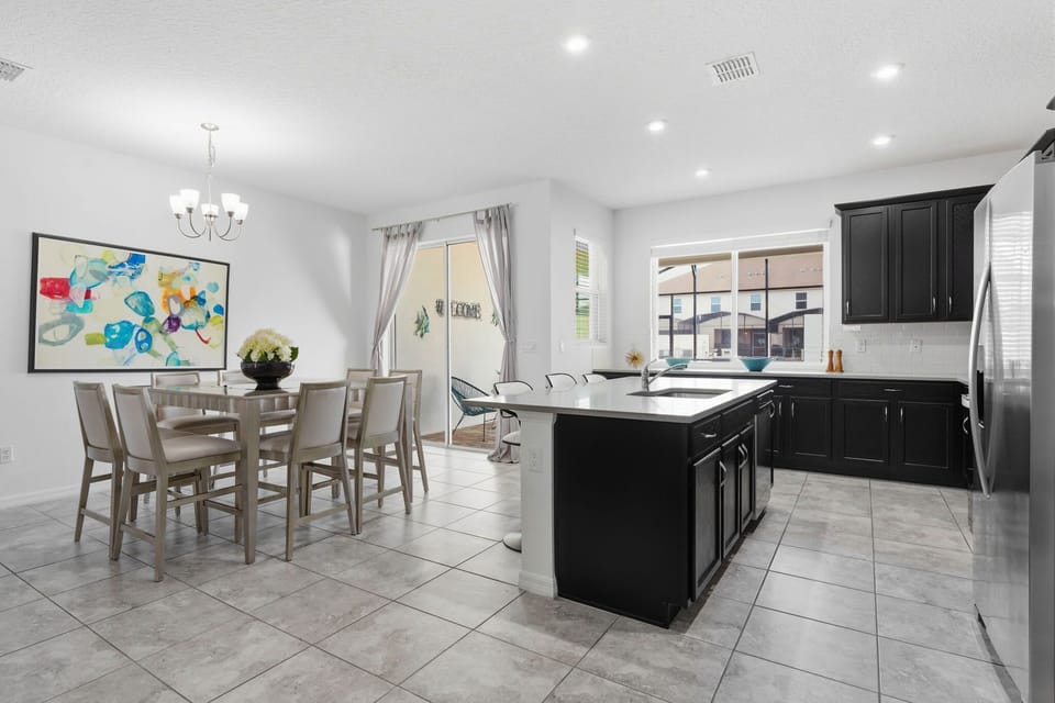 Kitchen and dining area