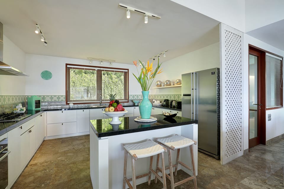 Three Bedroom Ocean View Pool Villa | Private kitchen