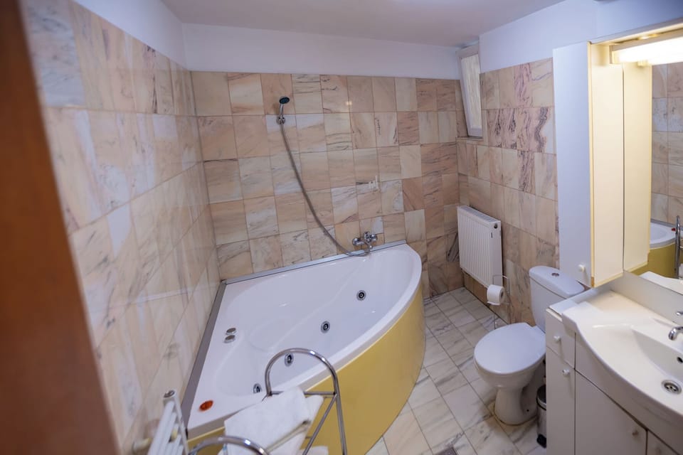 Classic Suite | Bathroom | Separate tub and shower, towels, soap, shampoo