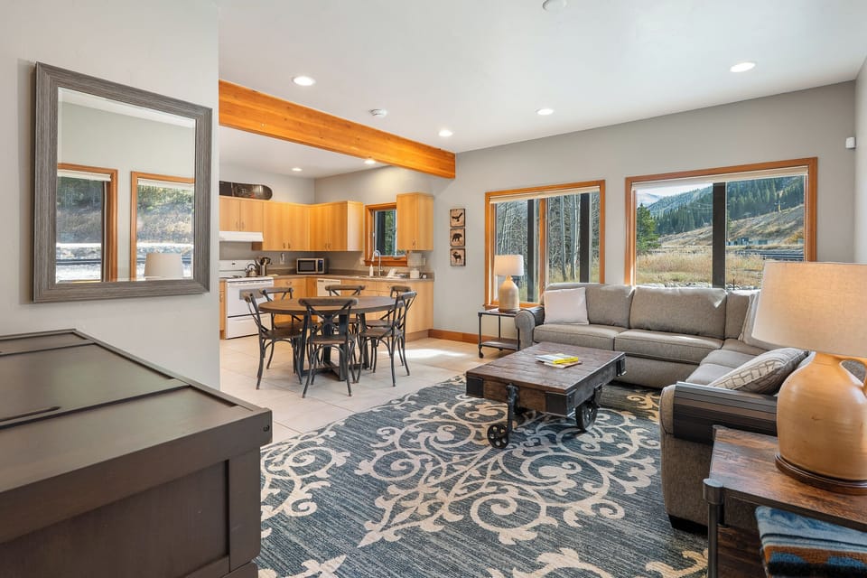 This condo is spacious and roomy with huge windows and views of the resort
