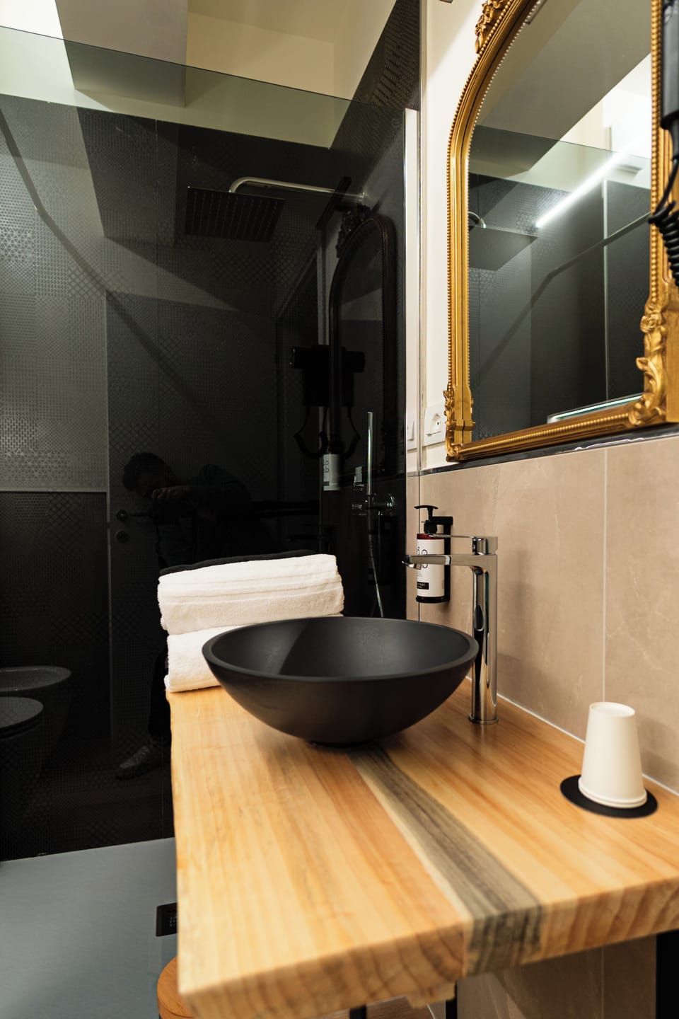 Superior Room | Bathroom | Hair dryer, towels, soap, shampoo