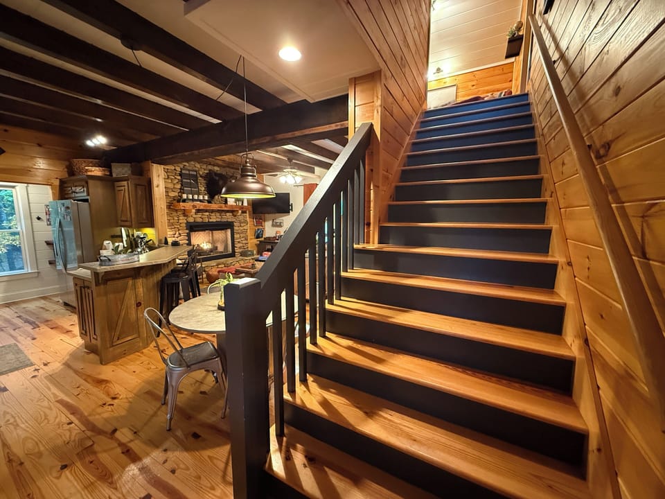 wide stair way