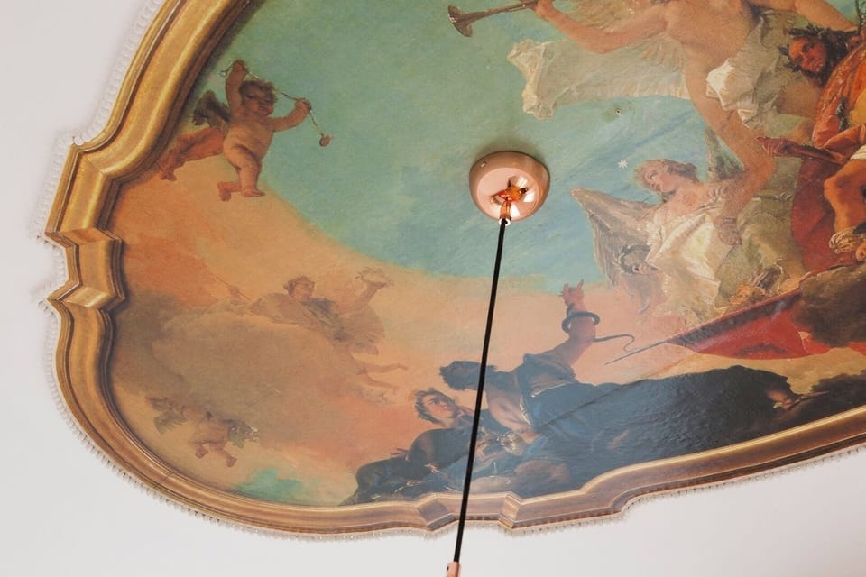 Salman bedroom painted ceiling!