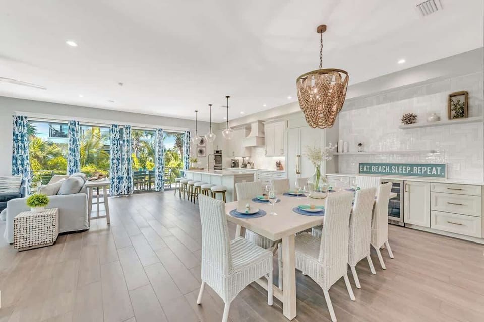 House A - Great Room - Open Floor Plan - Dining Area - Balcony Access