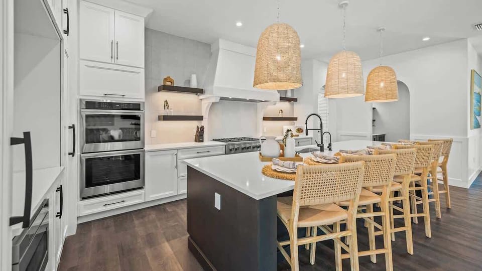 House A - Kitchen - Oversized Refrigerator - (2) Dishwashers - Double Ovens - Large Gas Stove