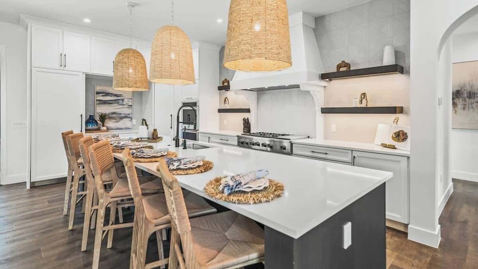 House A - Kitchen - Oversized Refrigerator - (2) Dishwashers - Double Ovens - Large Gas Stove