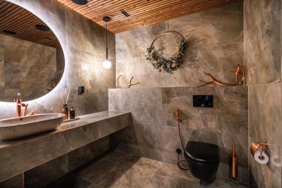 Shower, free toiletries, hair dryer, slippers
