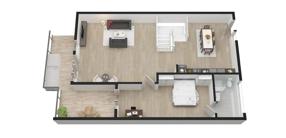 House, 3 Bedrooms, Balcony | Floor plan