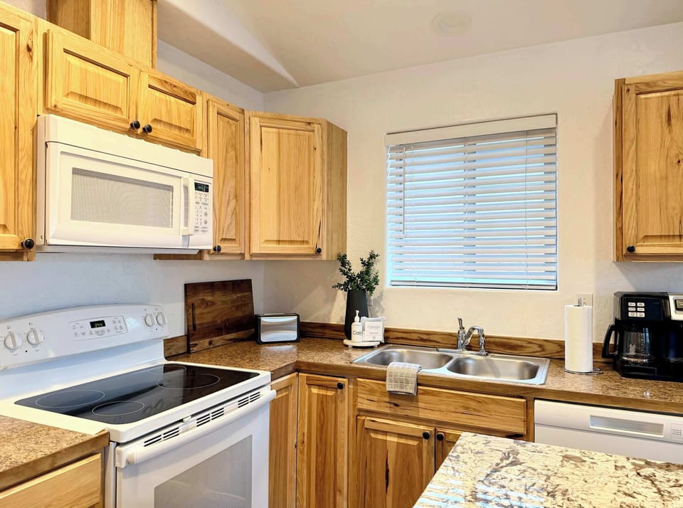 Fully stocked kitchen for your cooking needs