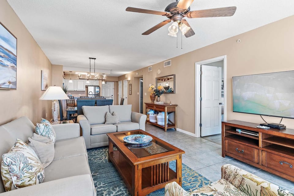 Condo, 1 King Bed with Sofa bed (Pelican Beach Terrace 1203) | Living area